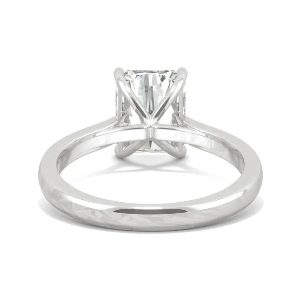 Radiant Channel Set Cathedral Engagement Ring