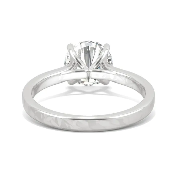 Round Hearts & Arrows Channel Set Cathedral Engagement Ring