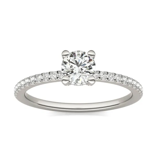 Round Brilliant Hope Hidden Halo Engagement Ring