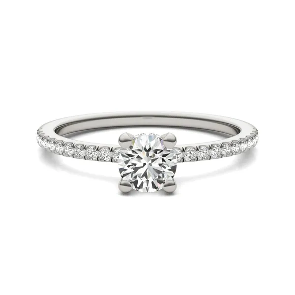 Round Brilliant Hope Hidden Halo Engagement Ring