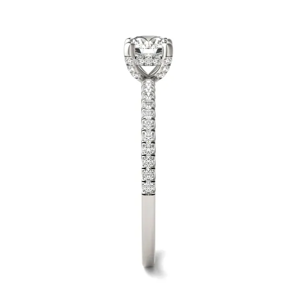 Round Brilliant Hope Hidden Halo Engagement Ring