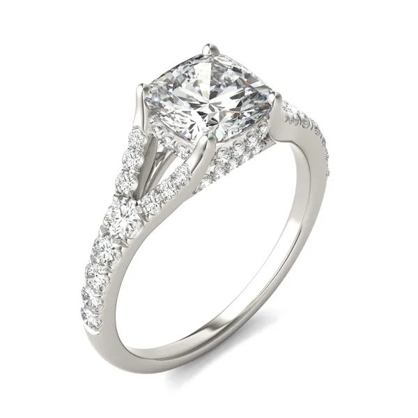 Cushion Duet Engagement Ring