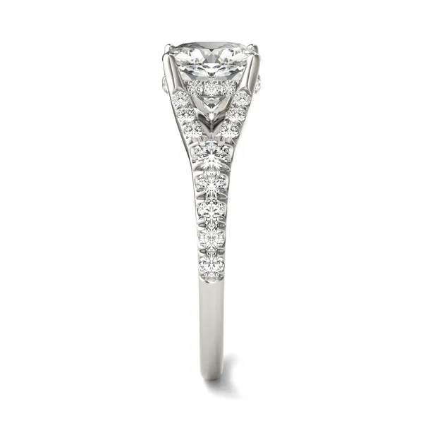 Cushion Duet Engagement Ring