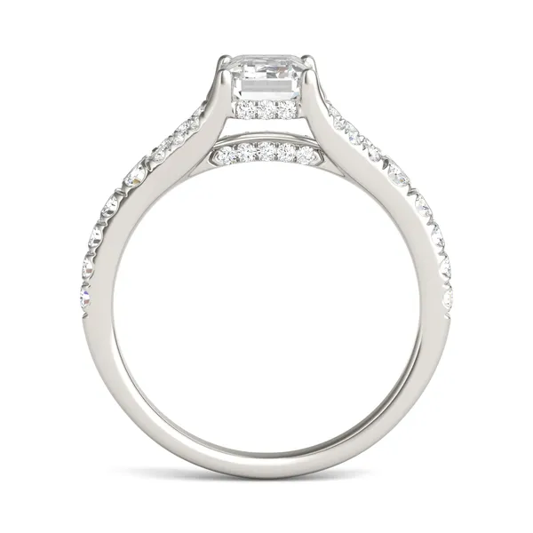 Emerald Duet Engagement Ring