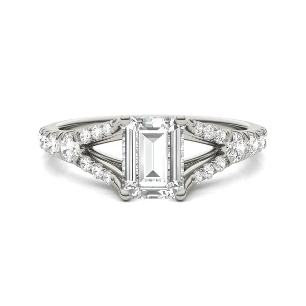 Emerald Duet Engagement Ring