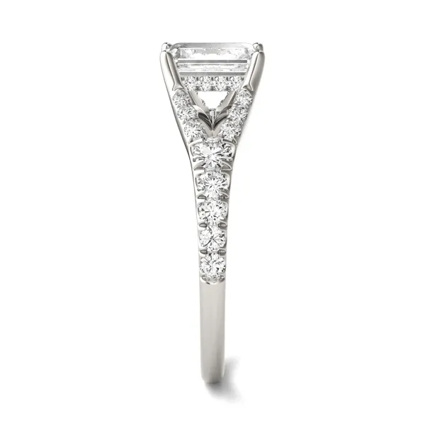 Emerald Duet Engagement Ring