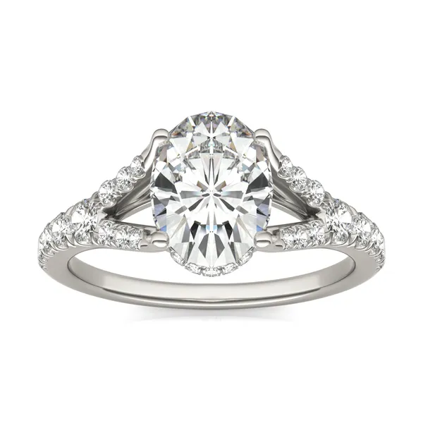 Oval Duet Engagement Ring