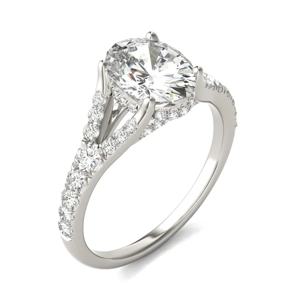 Oval Duet Engagement Ring