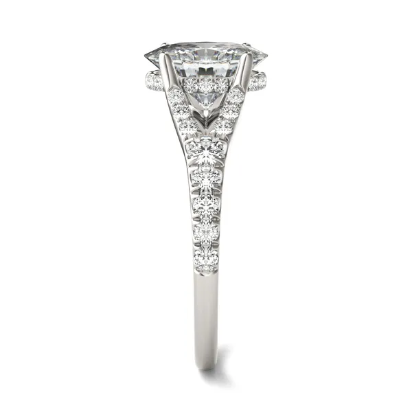 Oval Duet Engagement Ring