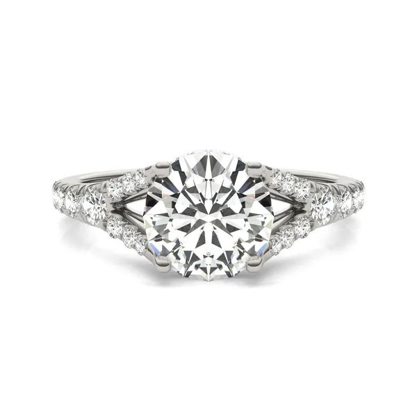 Round Brilliant Duet Engagement Ring