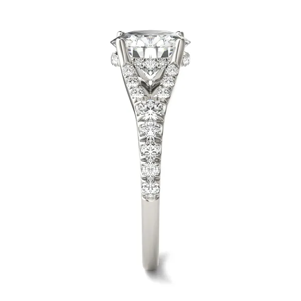 Round Brilliant Duet Engagement Ring