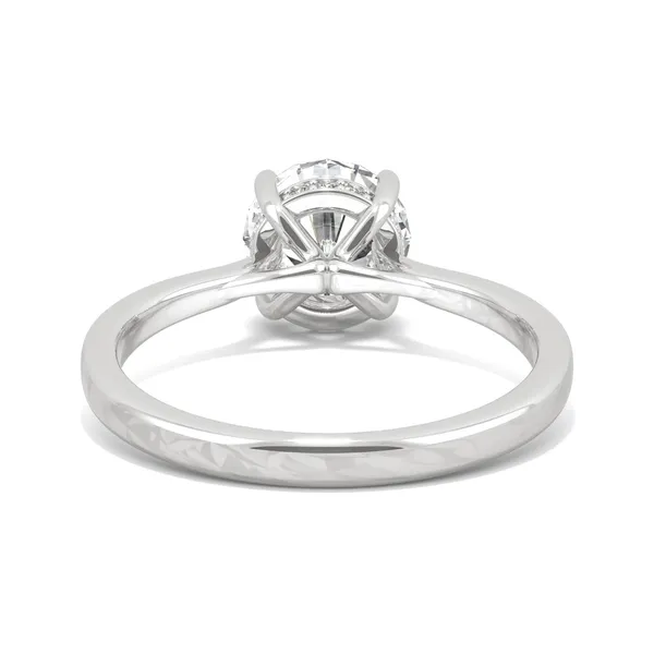 Round Hearts & Arrows Eternal Classic Hidden Halo Engagement Ring