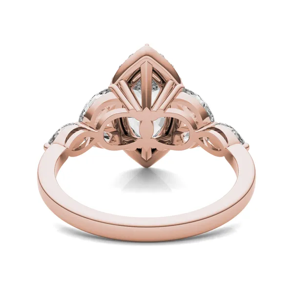 Marquise Iris Halo Engagement Ring