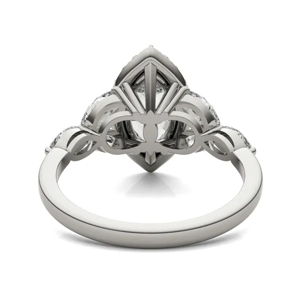 Marquise Iris Halo Engagement Ring