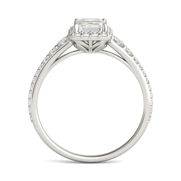 Emerald Signature Graduated Halo Engagement Ring
