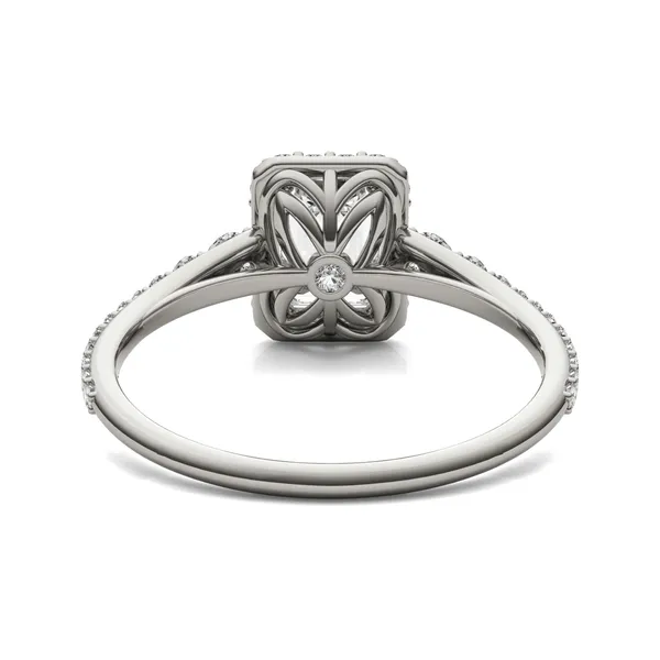 Emerald Signature Graduated Halo Engagement Ring