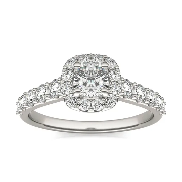 Cushion Allure Halo Engagement Ring
