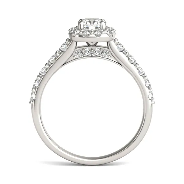 Cushion Allure Halo Engagement Ring