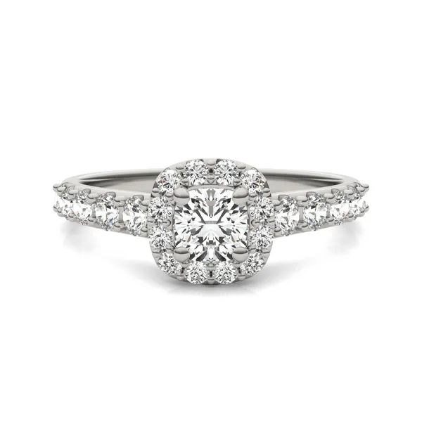 Cushion Allure Halo Engagement Ring