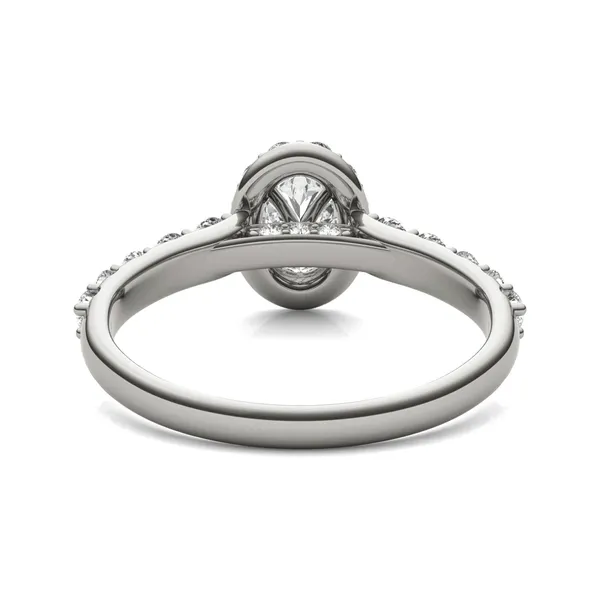 Oval Allure Halo Engagement Ring