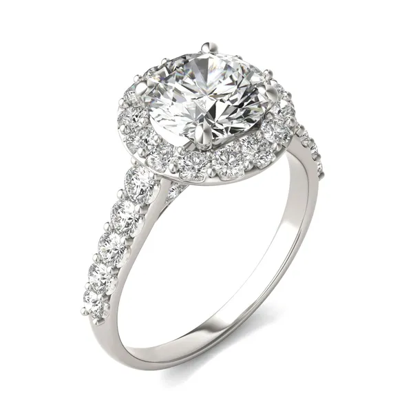 Round Brilliant Allure Halo Engagement Ring