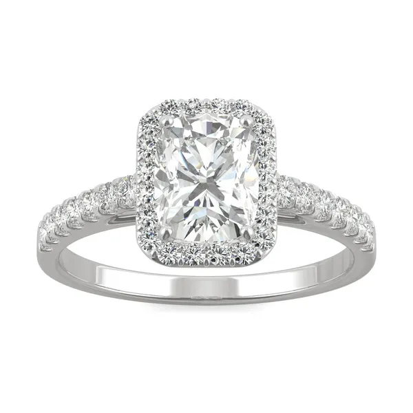 Elongated Cushion Adora Halo Engagement Ring