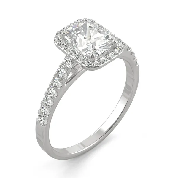 Elongated Cushion Adora Halo Engagement Ring
