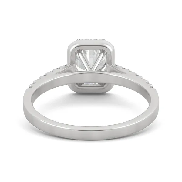 Elongated Cushion Adora Halo Engagement Ring