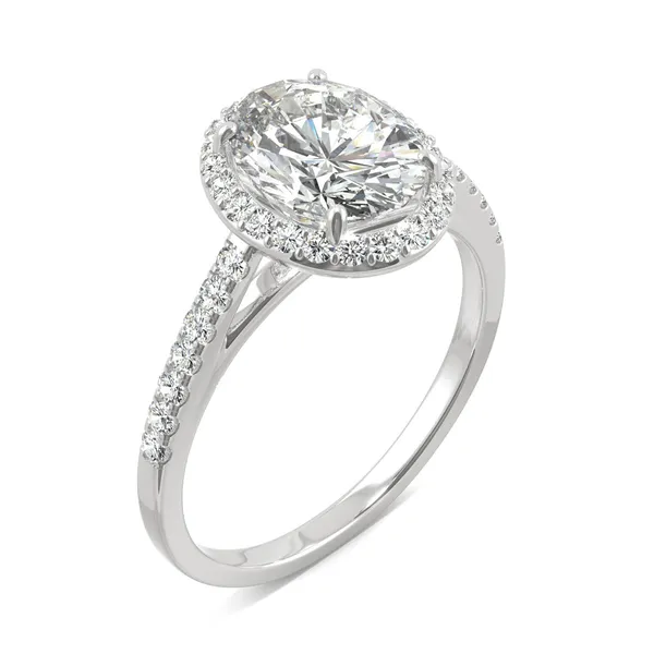 Oval Adora Halo Engagement Ring