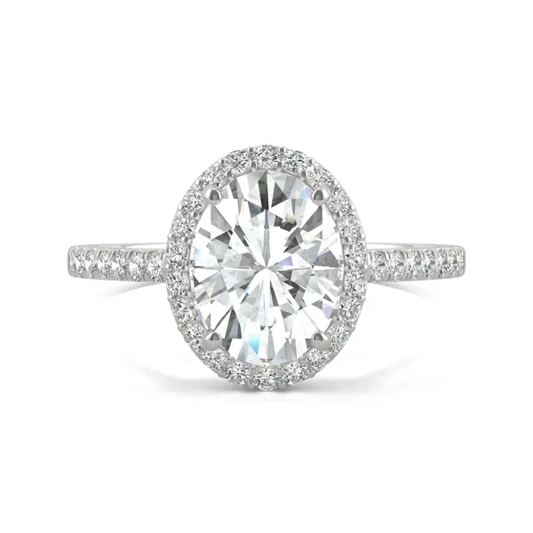 Oval Adora Halo Engagement Ring
