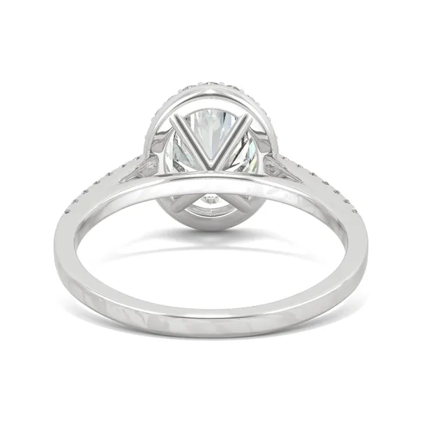 Oval Adora Halo Engagement Ring