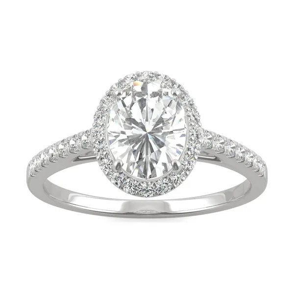 Oval Adora Halo Engagement Ring