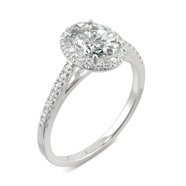 Oval Adora Halo Engagement Ring