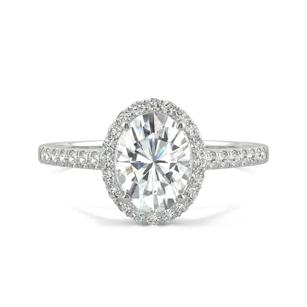 Oval Adora Halo Engagement Ring