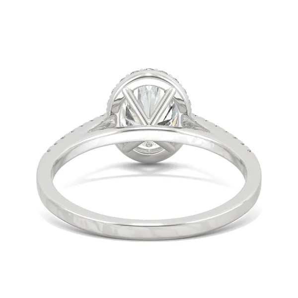 Oval Adora Halo Engagement Ring