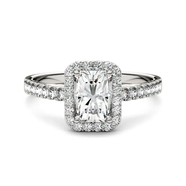 Radiant Adora Halo Engagement Ring