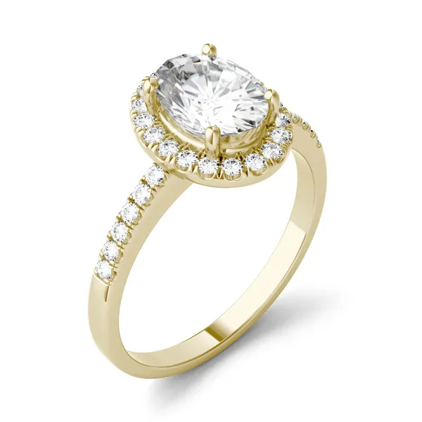 Oval Eden Halo Engagement Ring