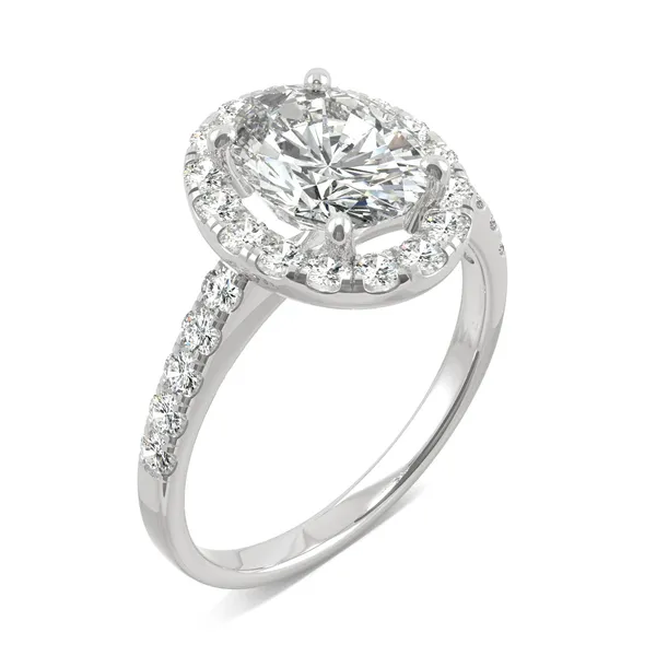 Oval Eden Halo Engagement Ring
