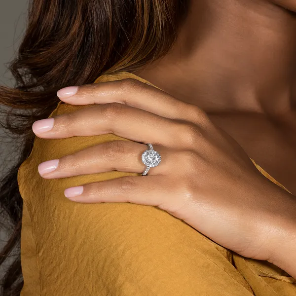 Oval Eden Halo Engagement Ring
