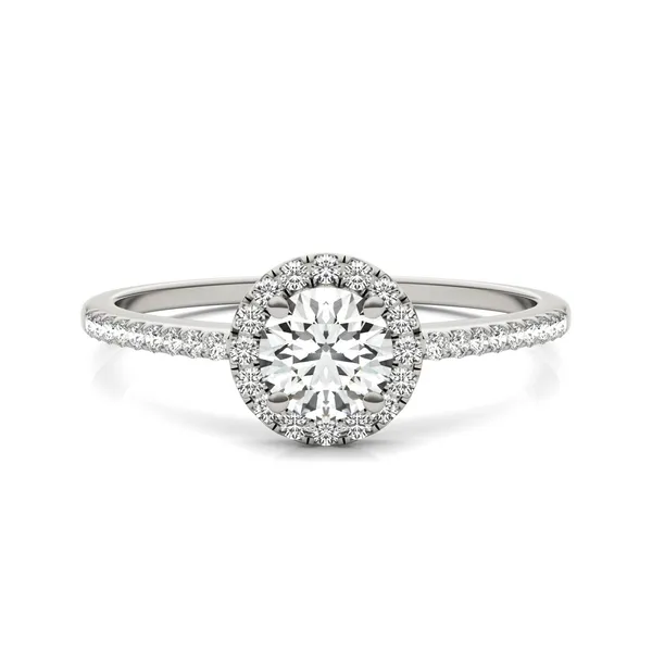 Round Brilliant Eden Halo Engagement Ring