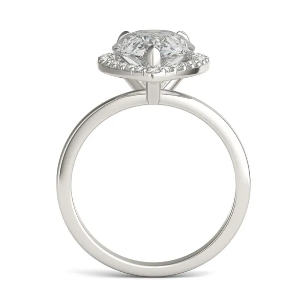 Pear Elevated Classic Halo Engagement Ring