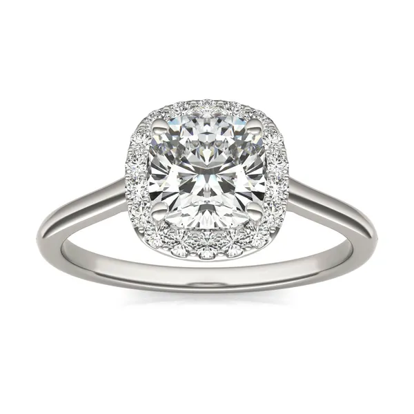Cushion Signature Halo Engagement Ring