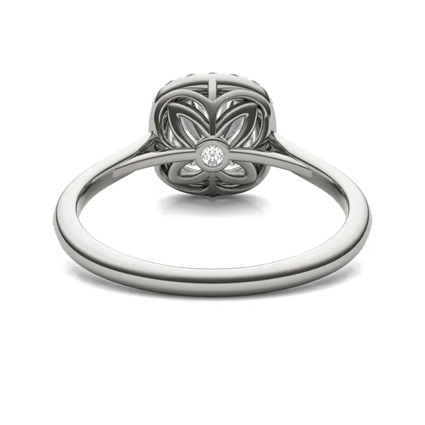 Cushion Signature Halo Engagement Ring