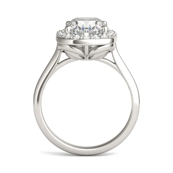 Elongated Cushion Signature Halo Engagement Ring