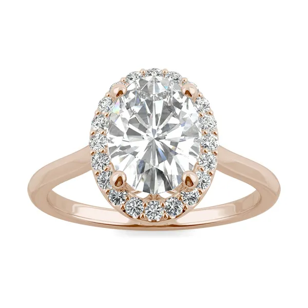 Oval Signature Halo Engagement Ring