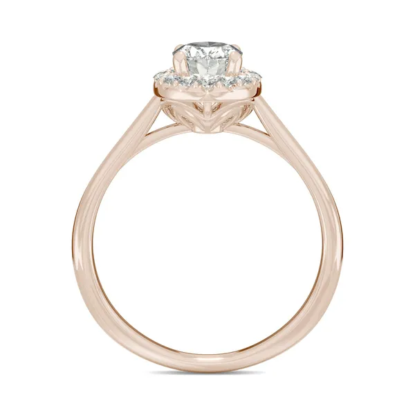 Oval Signature Halo Engagement Ring