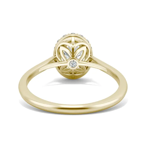 Oval Signature Halo Engagement Ring