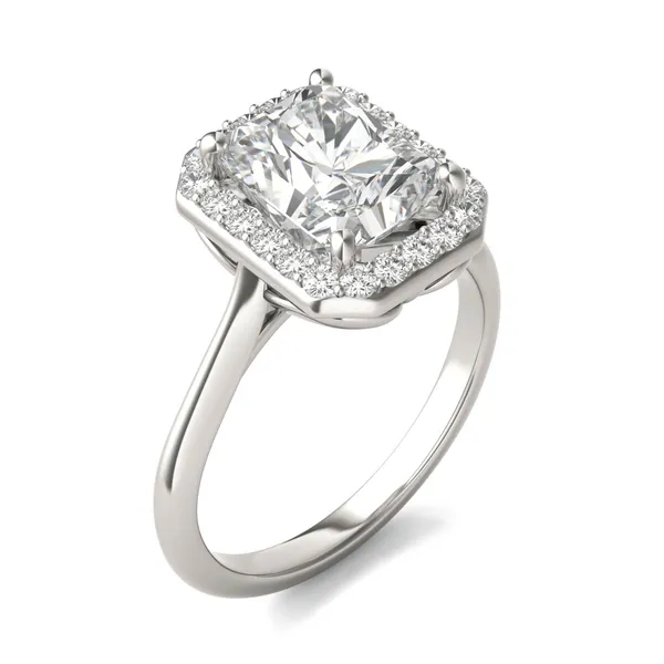 Radiant Signature Halo Engagement Ring