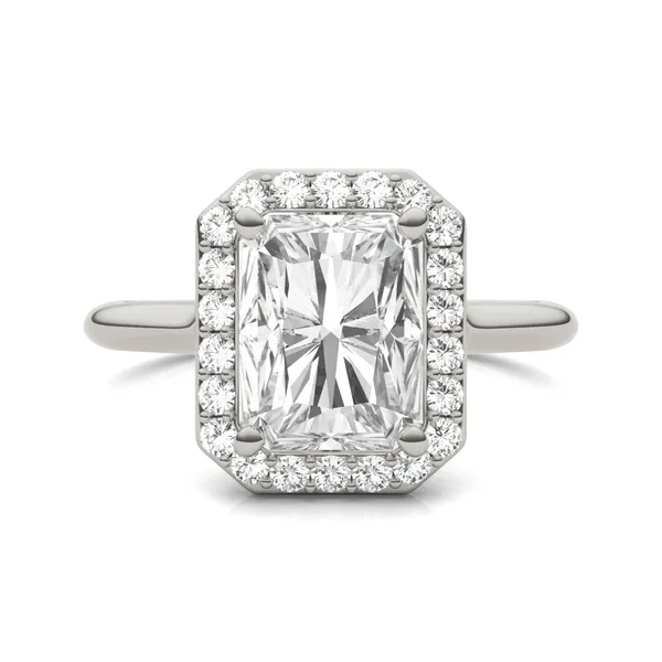 Radiant Signature Halo Engagement Ring