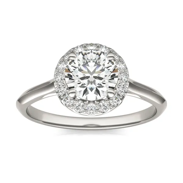 Round Brilliant Signature Halo Engagement Ring